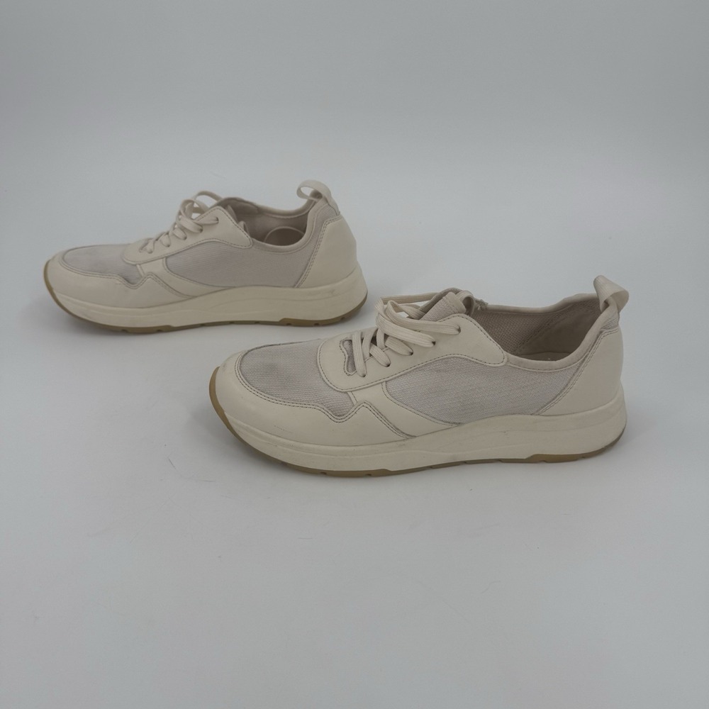 Banana Republic Women's Size 10 Cream Chunky Sneakers Lace Up Retro Dad Shoes